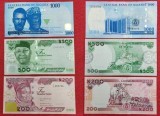 NIGERIA █ SET █ 200 + 500 + 1000 Naira █ 2024 █ P-47-49 █ UNC █ PESTE_2000_BANCNOTE_UNC_AICI █