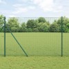 &Icirc;ngrădire cu st&acirc;lpi Verde 1.5 x 25 m Oțel