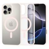 Husa pentru iphone 16 pro max, atasare magnetica, magsafe, nude pink