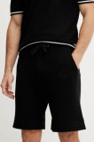 BOSS Green pantaloni scurti barbati, culoarea negru, 50537163