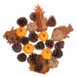 Potpourri Decorativ cu Dovleci &amp; Conuri Maro Portocalii, CMCLASS