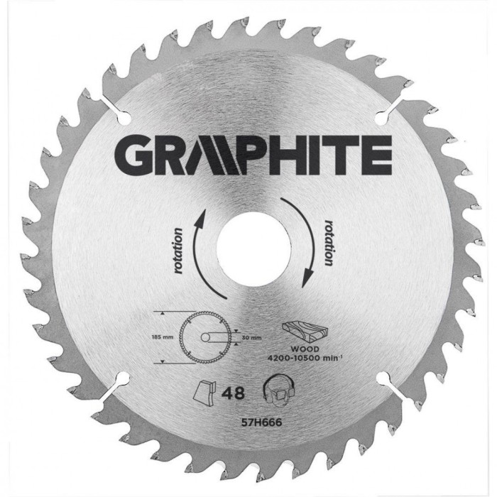 Disc pt Fierastrau debitor,carbura, 190 x 30 mm, 40 dinti 57H670