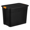 Cutie de Depozitare, Model cu Cleme, Capacitate 120L, Negru, Plastic Rezistent, Oem