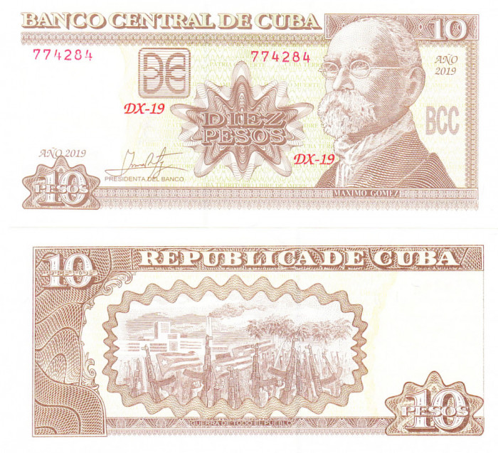 Cuba 10 Pesos 2019 UNC