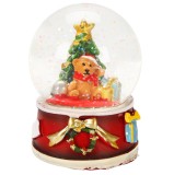 Decoratiune de Craciun, Alska, Glob de zapada cu ursulet