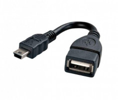 Cablu OTG mini USB - USB foto