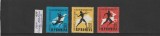 ROMANIA 1957 LP 439 CAMPIONATELE DE ATLETISM BUCURESTI SERIE MNH NESTAMPILATA, Nestampilat
