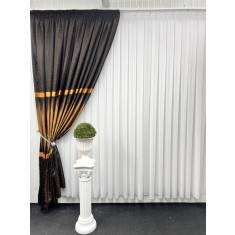 Draperie Bolt, negru&amp;amp;amp;auriu