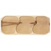 Platou lemn 3 compartimente 65x26x2.5cm Zilan EXT 10157