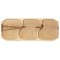 Platou lemn 3 compartimente 65x26x2.5cm Zilan EXT 10157