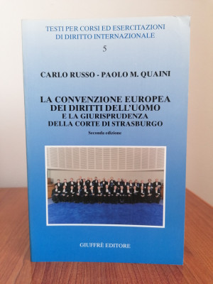 Russo/Quaini, Conventia europeana a drepturilor omului (in limba italiană) foto