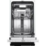 Masina de spalat vase incorporabila Samus SBDS410.7, 10 seturi, 7 programe, Clasa energetica E, Afisaj electronic, Argintiu