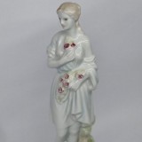 Bibelou portelan romanesc vechi, vintage - Tarancuta cu trandafiri