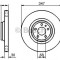 Disc frana AUDI A6 (4F2, C6) (2004 - 2011) BOSCH 0 986 479 260