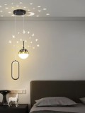 Pendul Led Design Elegant Reglabil, Cu Telecomanda Si Lumina Variabila, 18W X 2 + 6W,3000K &ndash; 6500K