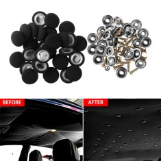 Set 12 clipsuri pentru reparatii tapiterie plafon auto, culoare Negru