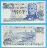 Argentina 5.000 Pesos 1981 &#039;Mar del Plata&#039; UNC serie: 49.987.765B p#305