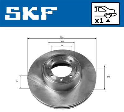 SKF VKBD 90190 V1 Disc frana foto