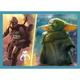 Puzzle 4 in 1 - Star Wars - Mandalorianul | Trefl