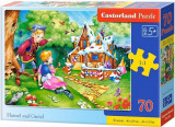 Puzzle 70 piese Hansel and Gretel, castorland