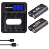 Set 2 Acumulatori 2500mAh + Incarcator Dual pt. Maneta Controller Xbox One/One S/One X/Elite