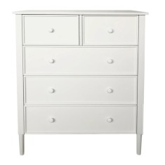 Comoda mdf alb Teana 80x40x95cm
