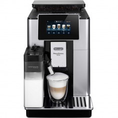 Espressor automat DeLonghi PrimaDonna Soul ECAM 610.55.SB, 1450 W, 2.2 L, 19 bar, Argintiu/Negru