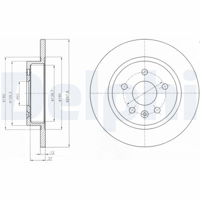 DELPHI BG4199C Disc frana foto