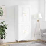 vidaXL Dulap &icirc;nalt, alb, 69,5x34x180 cm, lemn compozit