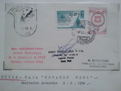 1976-Chile-Baza Eduardo Frei-Plic circ. foto