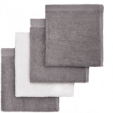 Cumpara ieftin T-TOMI BIO Bamboo Baby Washcloths Balsam de spalat Grey 25 x 25 cm 4 buc