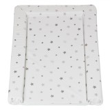 Saltea nou nascut de infasat cu stelute albe si gri, 75x46x5 cm
