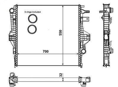 Radiator racire motor Porsche Cayenne (92a); Vw Touareg (7p5) foto