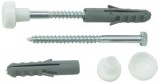 Cumpara ieftin Suruburi Fixare Wc Alb 2Buc / 6X75Mm