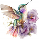 Cumpara ieftin Sticker decorativ, Pasarea Colibri, Multicolor, 60 cm, 1271STK-6