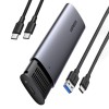 Rack UGREEN CM400 SSD SATA M.2 NGFF, Gri - Compatibil HDD/SSD SATA III, USB 3.0