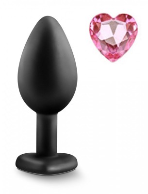 Dop Anal Brighty, Small Silicon, Negru/Roz Deschis, Mokko Toys foto