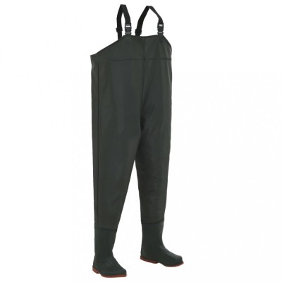 Pantaloni de v&amp;acirc;nătoare cu cizme, verde, mărime 46 foto