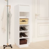 Pantofar, alb, 30x34x105 cm, lemn masiv de pin