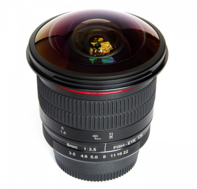 Obiectiv manual Meike 8mm F3.5 Fisheye pentru Canon EOS EF mount foto