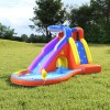 Tobogan Acvatic Gonflabil Happy Hop cu Piscina, 450x320x240 cm, PVC, Multicolor, Alunecare, Catarare, Pulverizare, 3-10 Ani