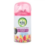 Rezervă Odorizant Cameră, Green World, Automat, Aromă Flori, Capacitate 250 ml, Oem