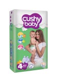 Scutece copii, Cushy baby, 120 buc/set, Marime 4, 8-18 Kg, 8-18 luni