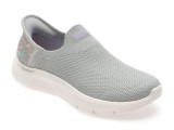 Cumpara ieftin Pantofi sport SKECHERS gri, GO WALK FLEX, din material textil