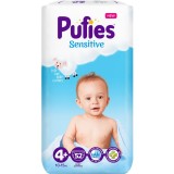 Scutece Pufies Sensitive, 4+ Maxi+, Maxi Pack, 10-15 kg, 52 buc