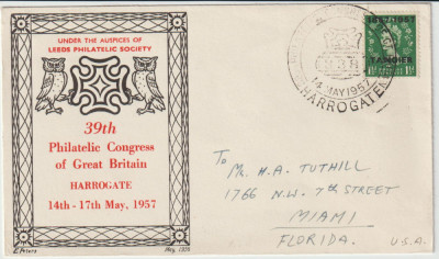 Anglia / Marea Britanie 1957 , Congresul Filatelic Harrogate , Francat Tangier foto