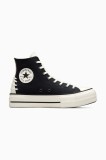 Converse tenisi Chuck Taylor All Star Lift culoarea negru, A12552C
