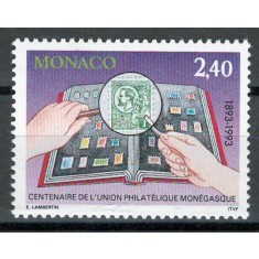 Monaco 1993 Mi 2154 MNH - Centenarul Asociației Filateliștilor Monegasci