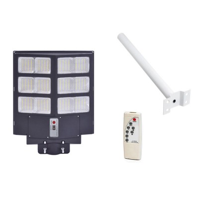 Lampa solara stradala, dubla, 300W, telecomanda foto