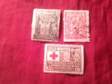 3 Timbre Spania 1916-1917 - Ajutor Razboiul Civil